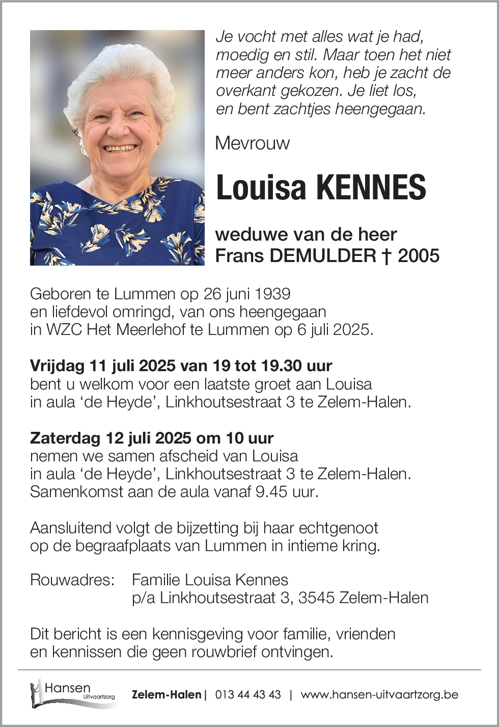 Louisa KENNES