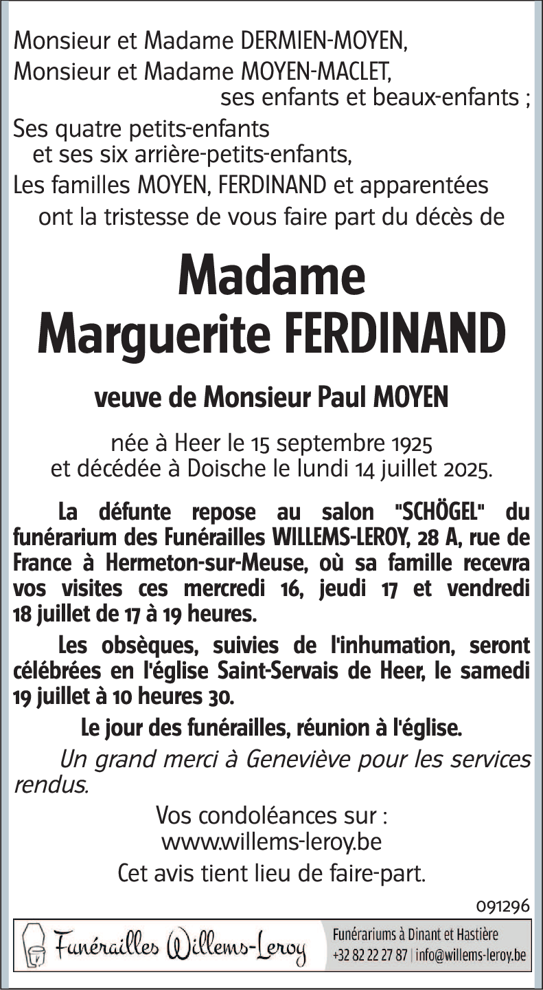 Marguerite FERDINAND