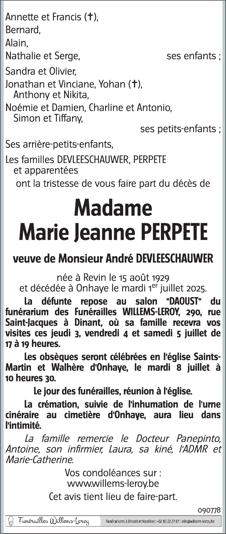 Marie Jeanne PERPETE