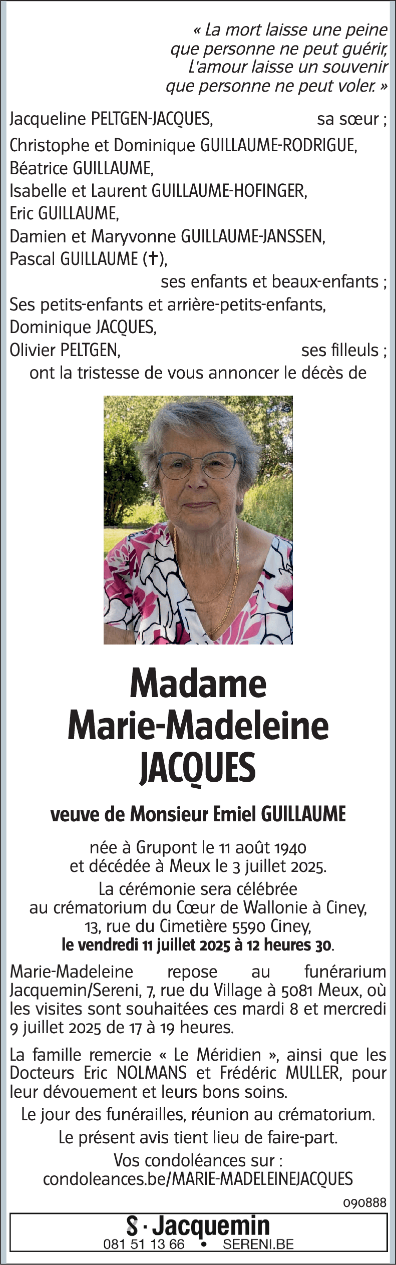 Marie-Madeleine JACQUES