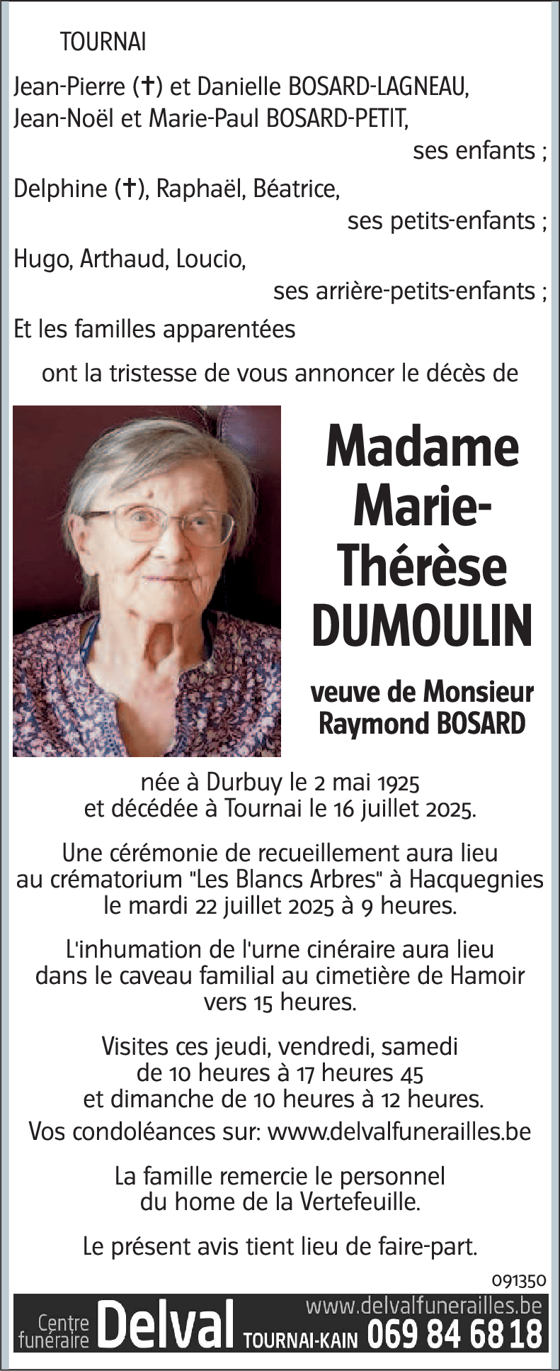 Marie-Thérèse DUMOULIN