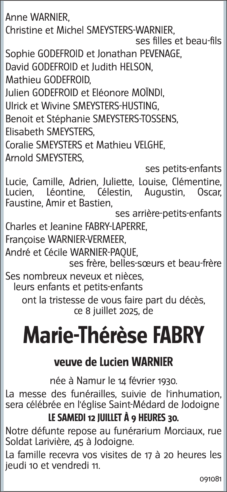 Marie-Thérèse FABRY