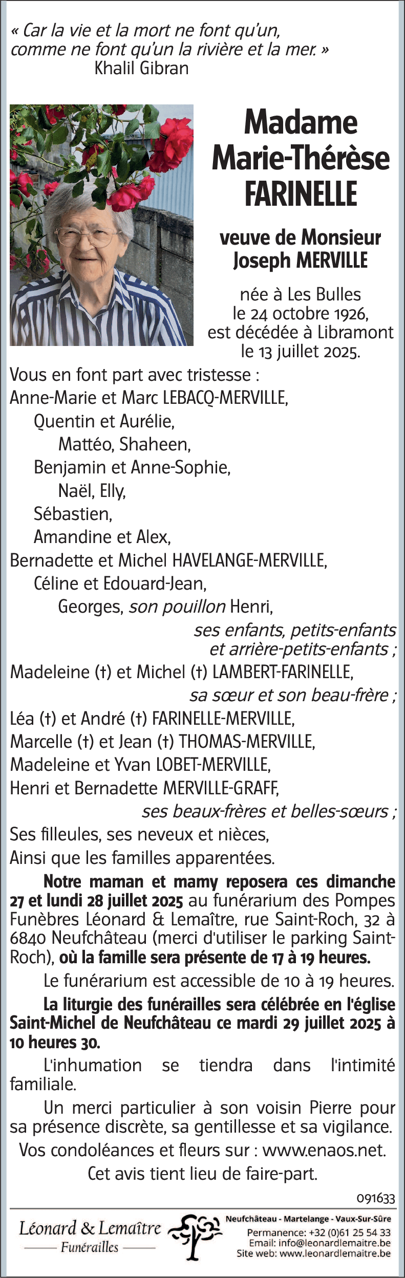 Marie-Thérèse FARINELLE