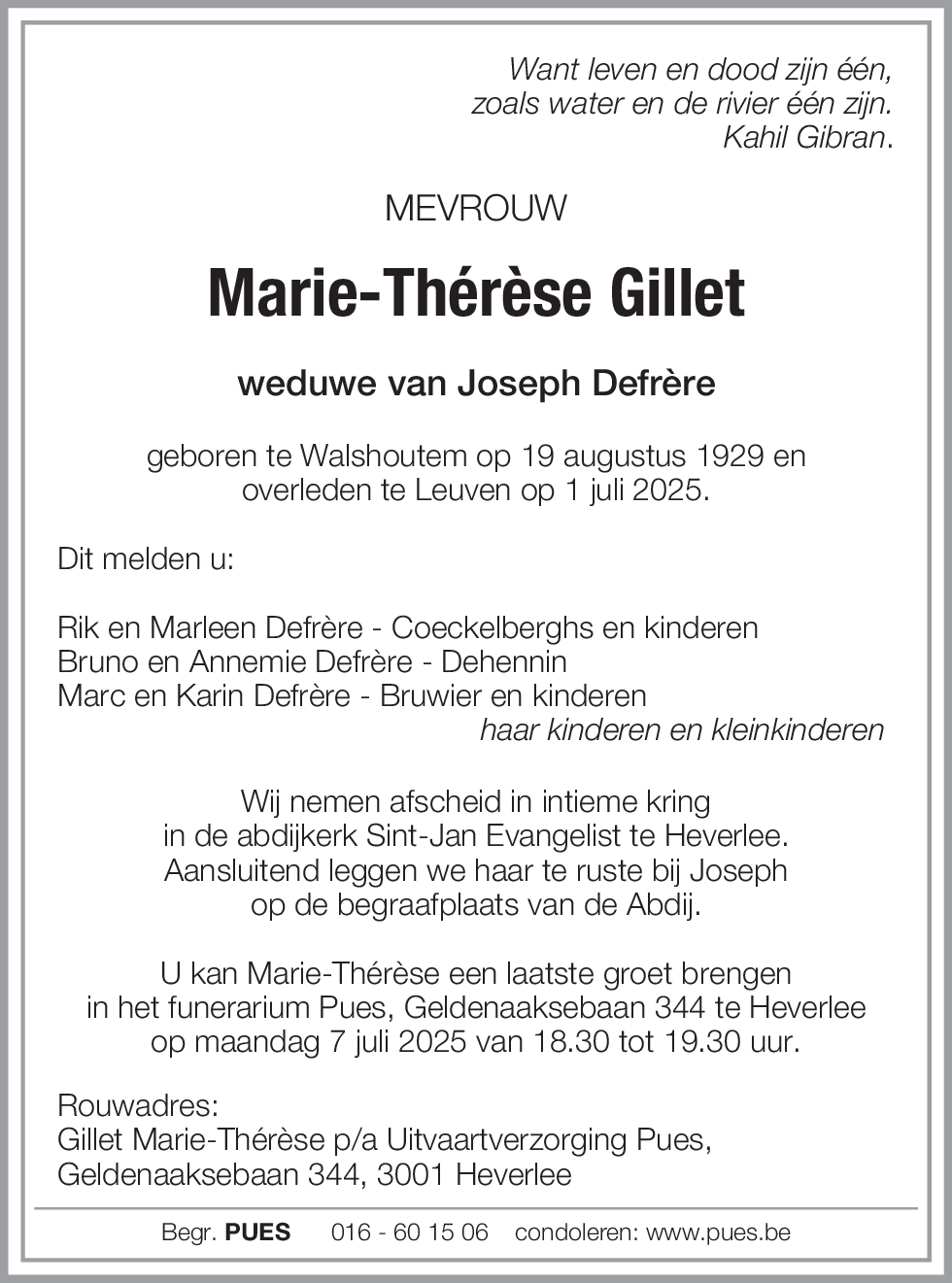 Marie-Thérèse Gillet