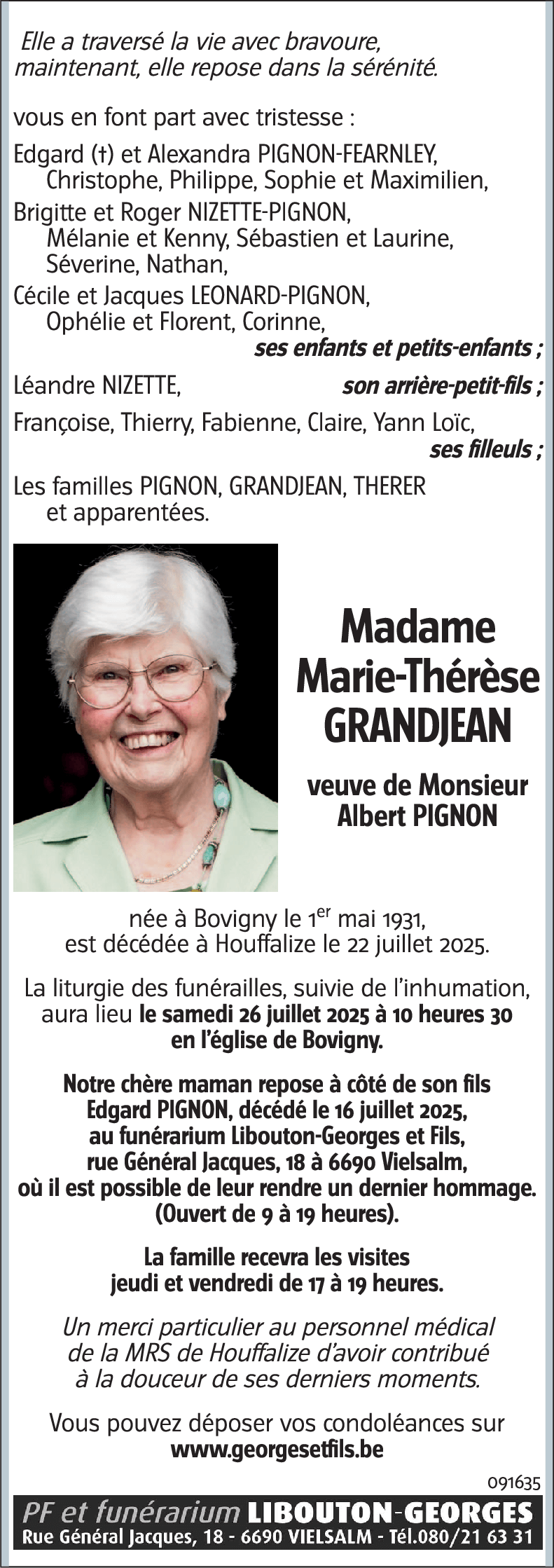 Marie-Thérèse GRANDJEAN