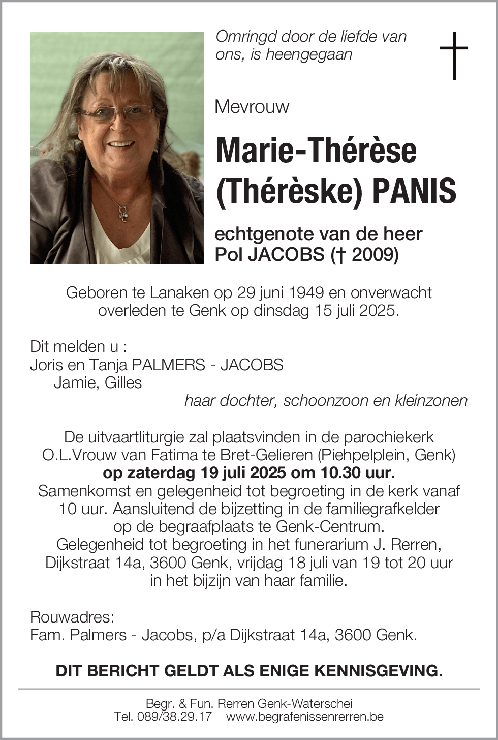 Marie Thérèse PANIS