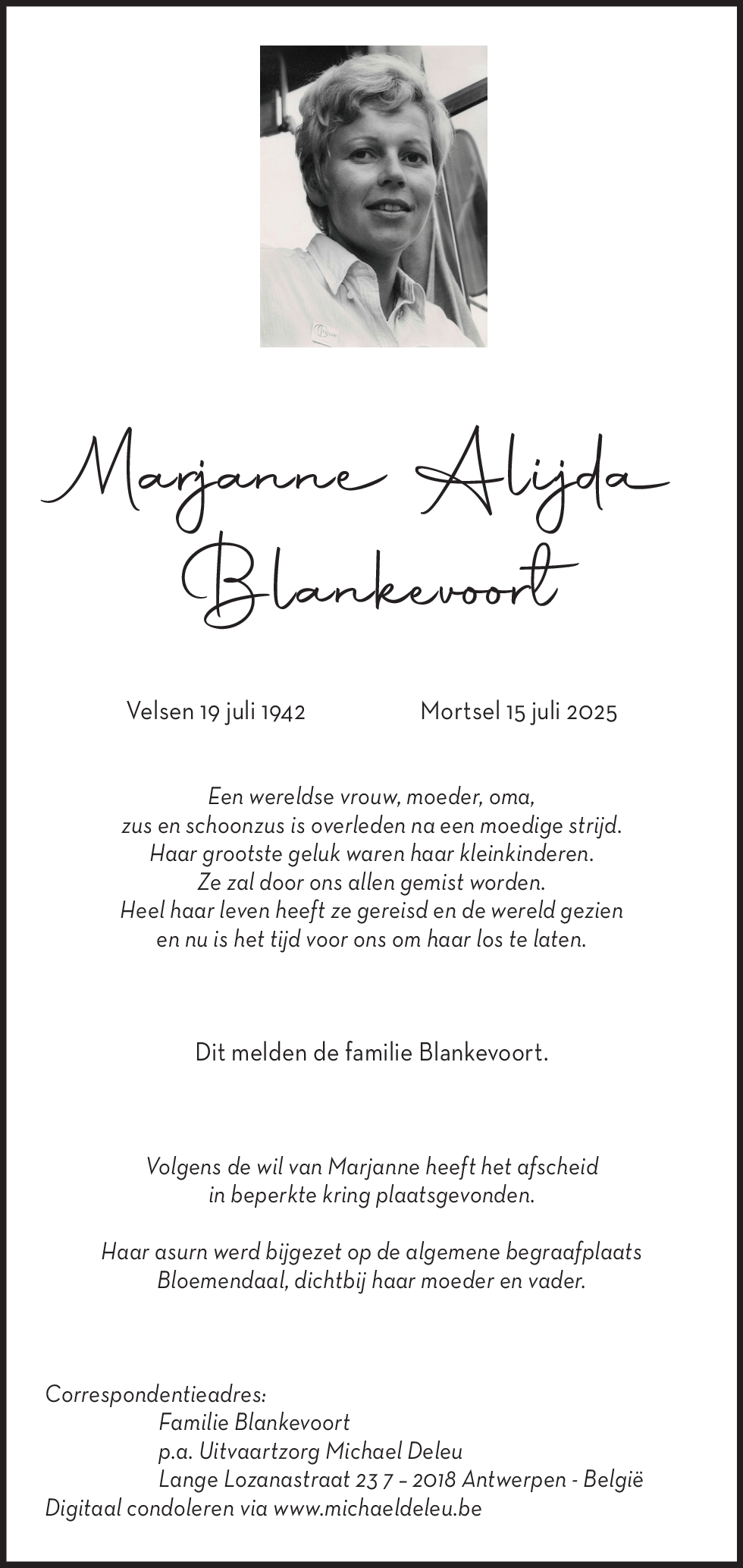 Marjanne Alijda Blankevoort