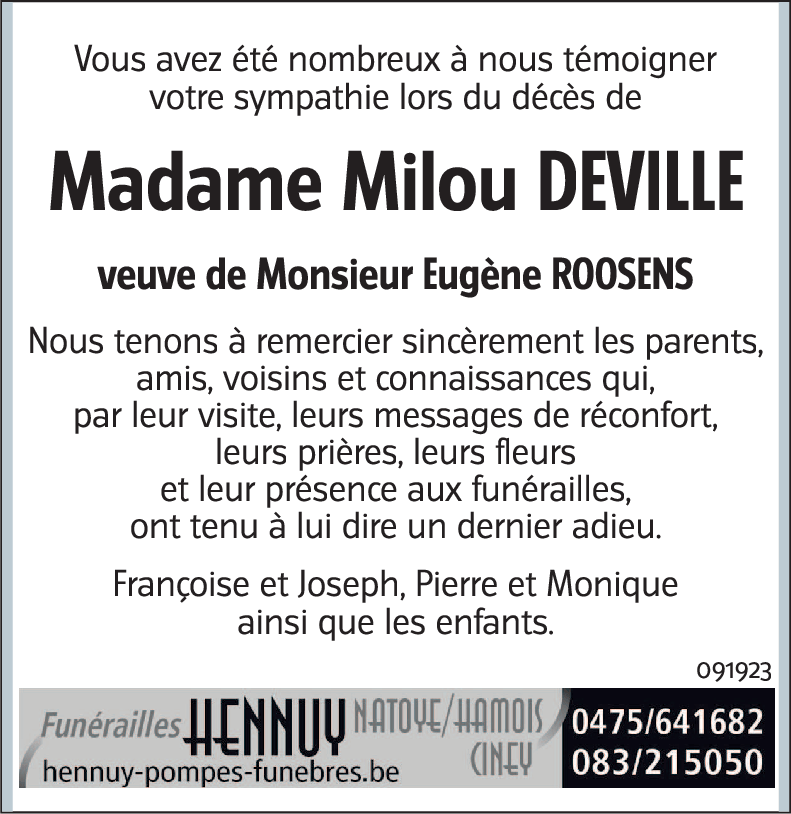 Milou DEVILLE