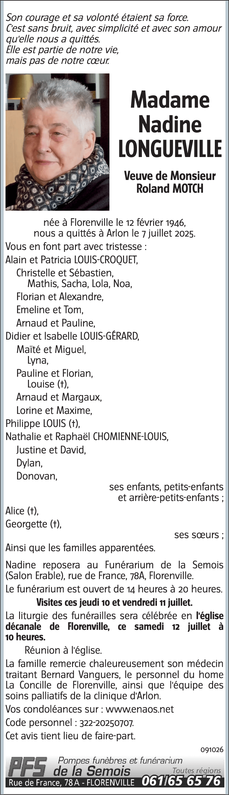 Nadine LONGUEVILLE
