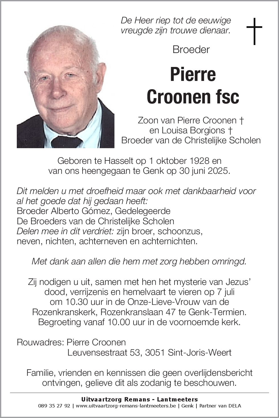 Pierre Croonen fsc