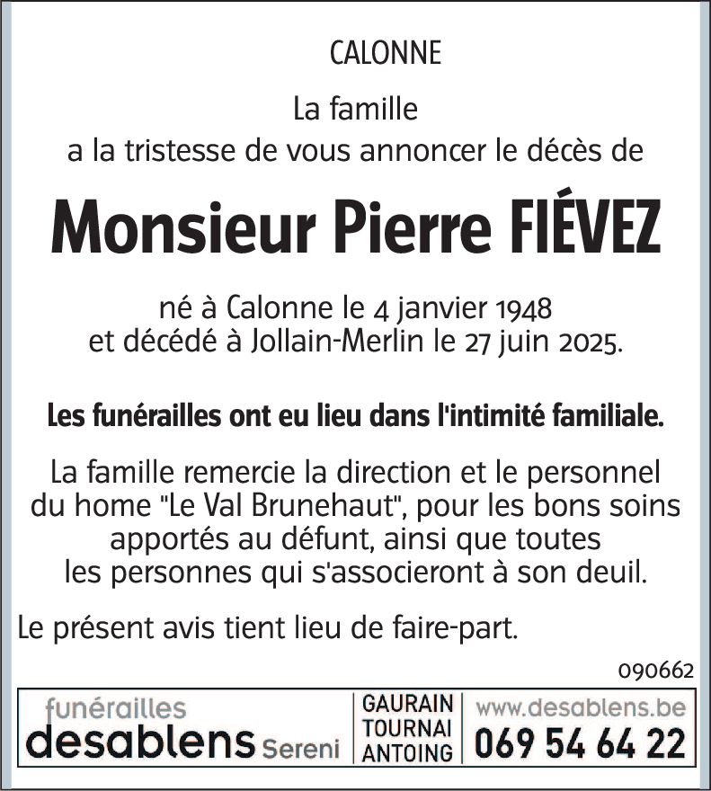 Pierre FIÉVEZ