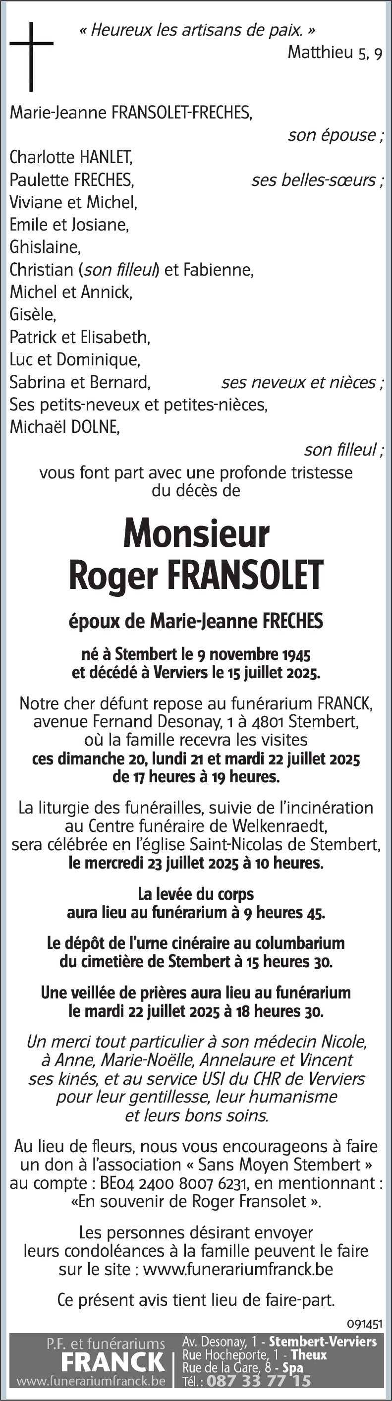 Roger FRANSOLET
