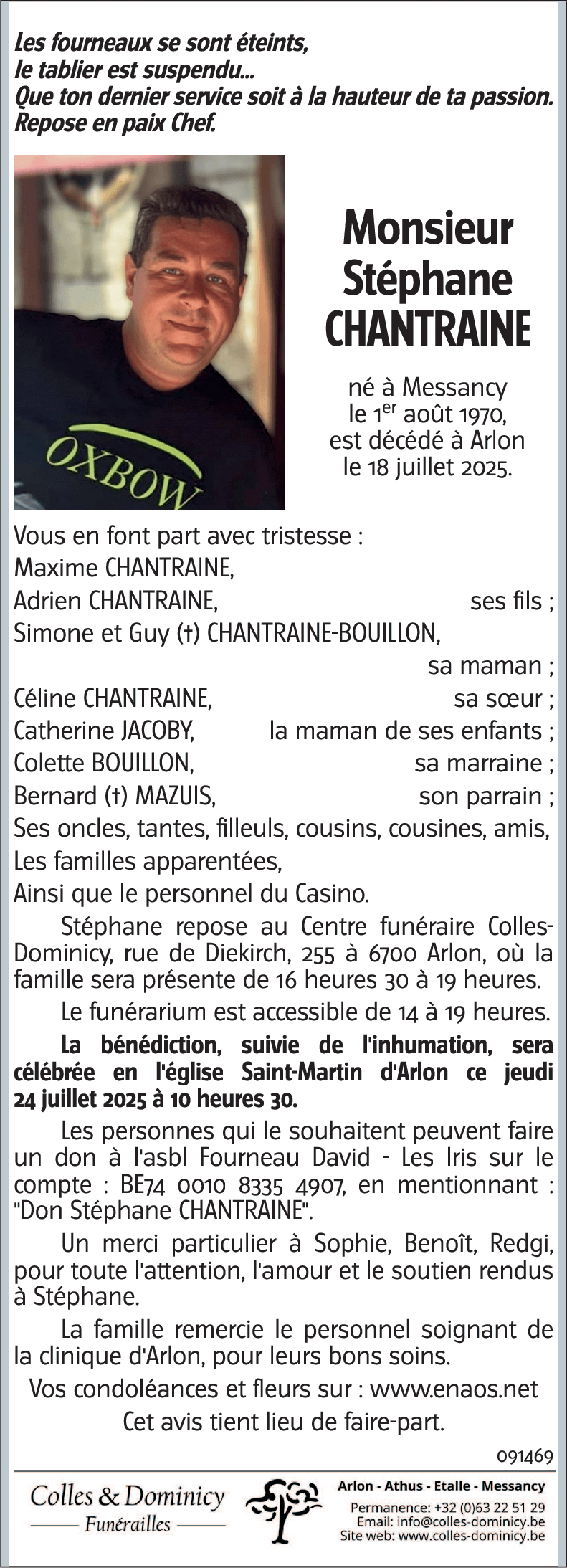 Stéphane CHANTRAINE