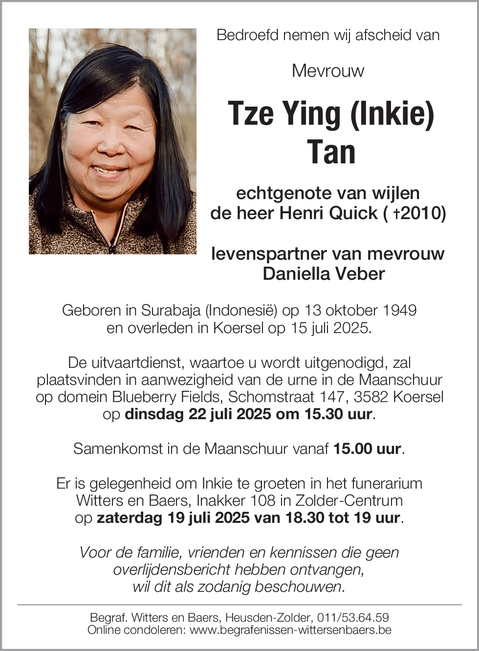 Tze Ying (Inkie) Tan