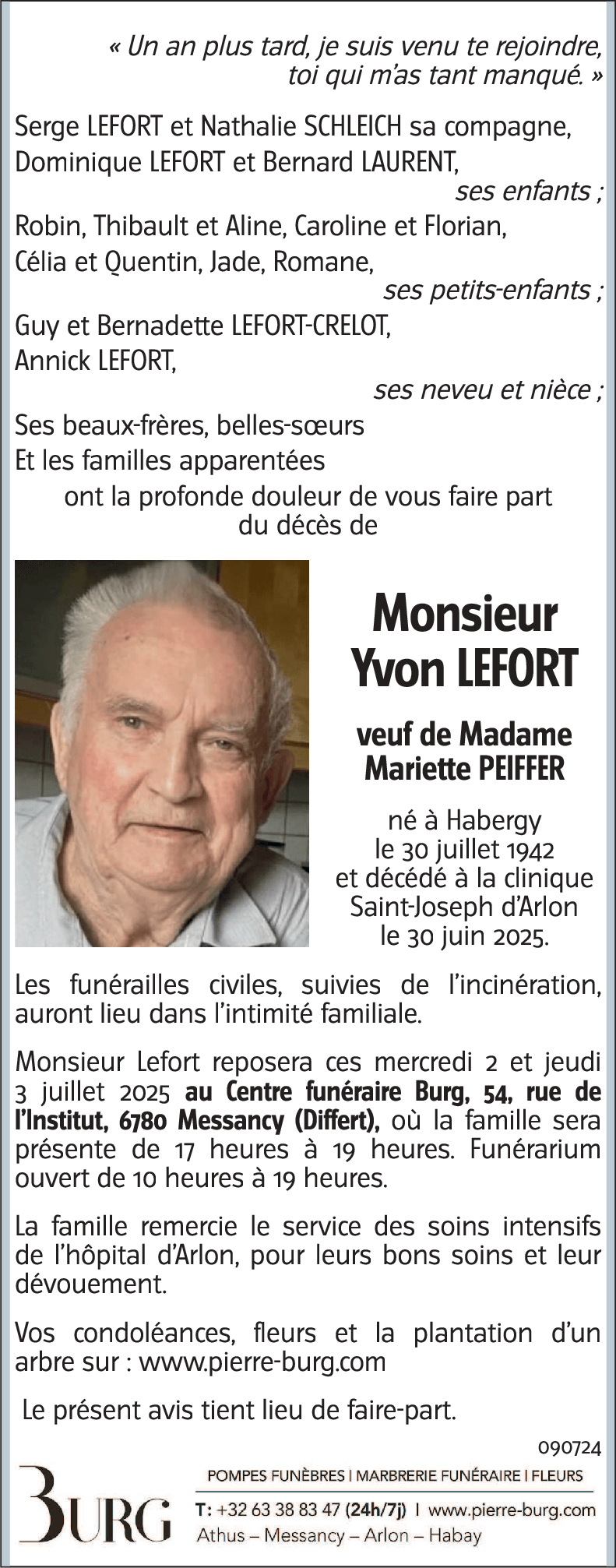 Yvon LEFORT
