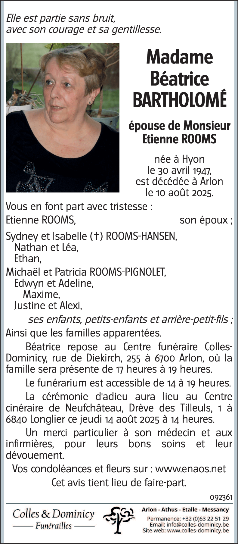 Béatrice BARTHOLOME