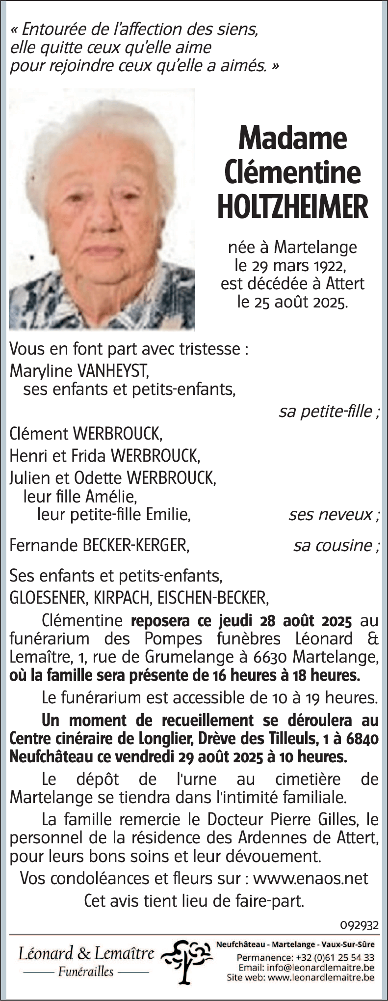 Clémentine HOLTZHEIMER