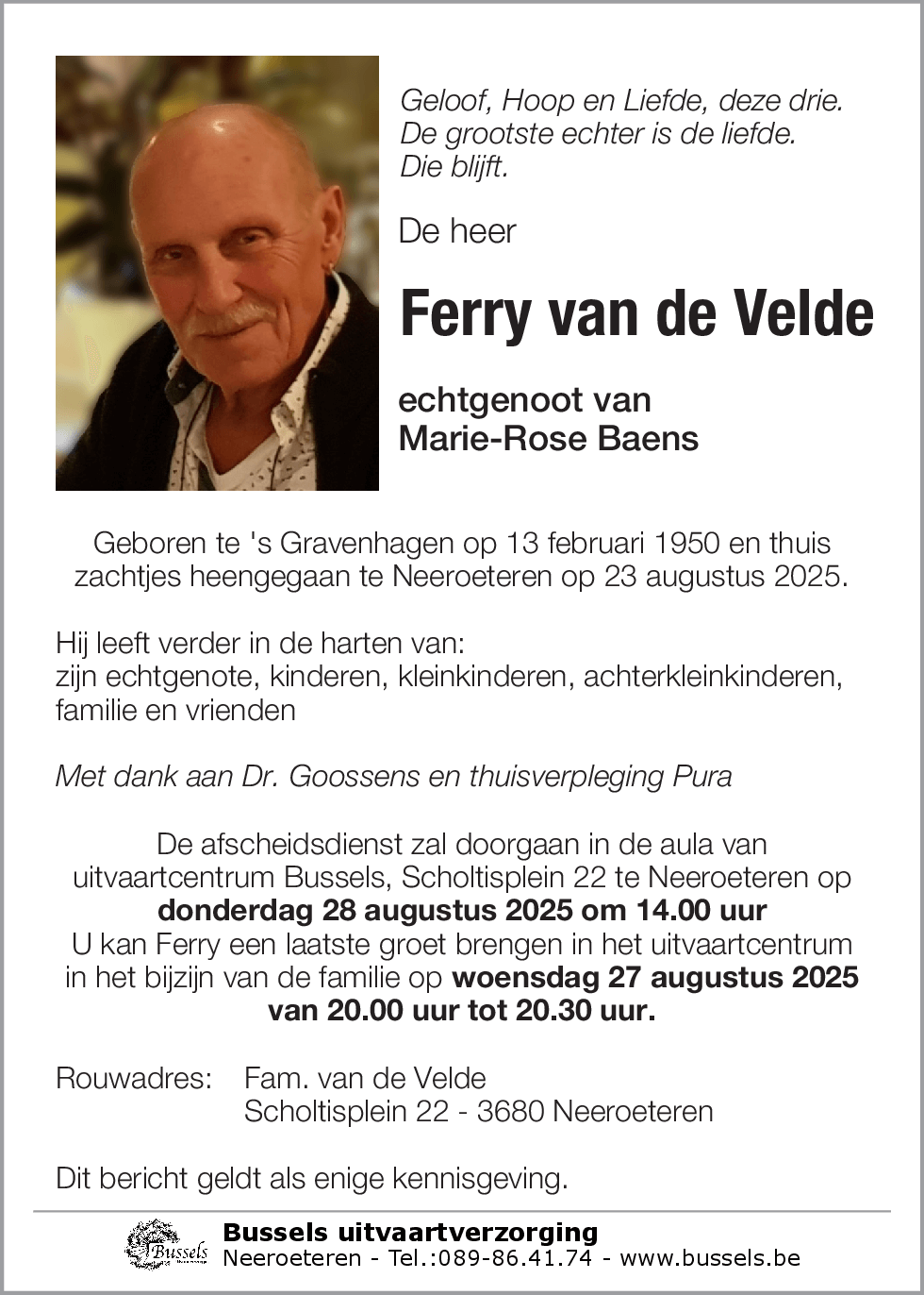 Ferry van de Velde