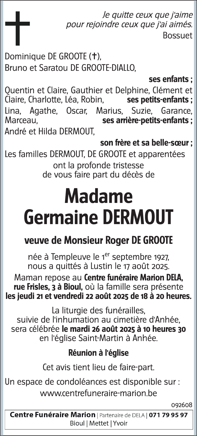Germaine DERMOUT
