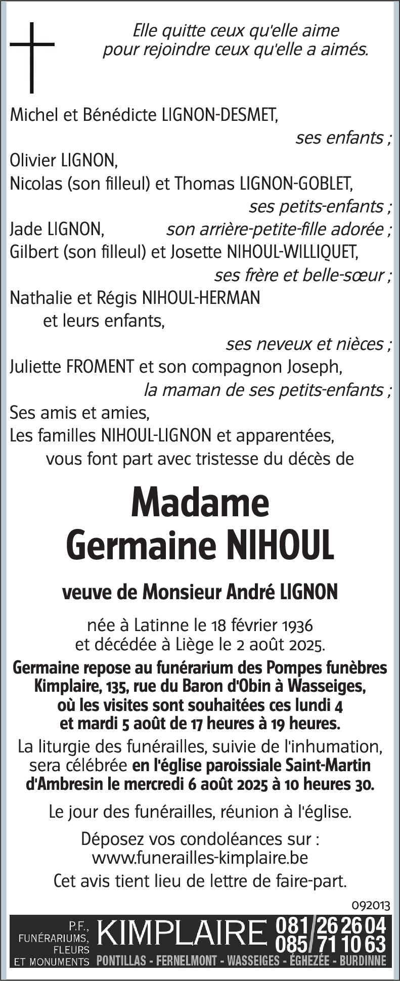 Germaine NIHOUL