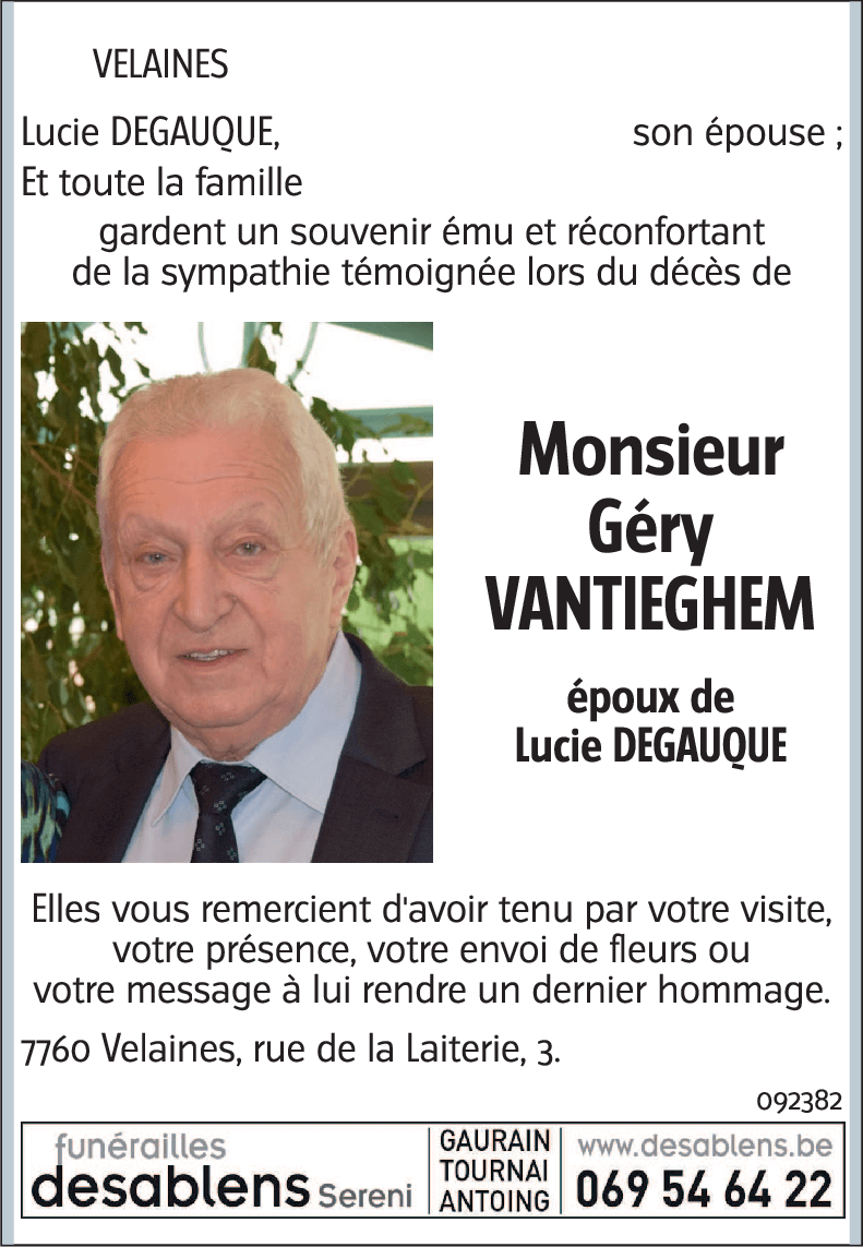 Géry VANTIEGHEM