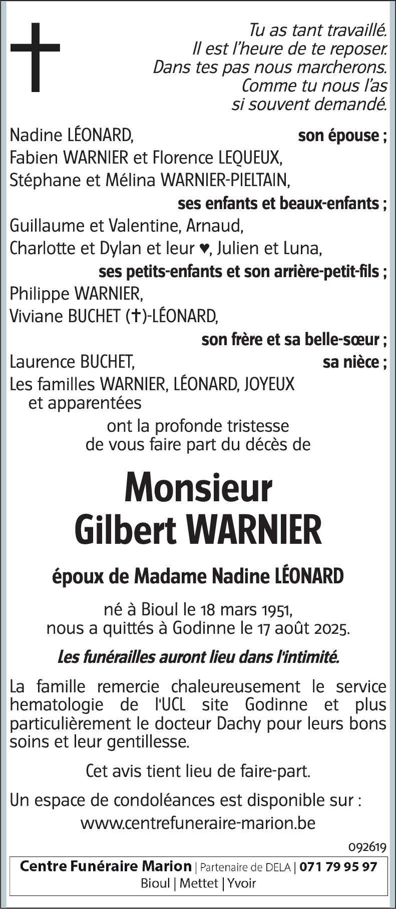 Gilbert WARNIER