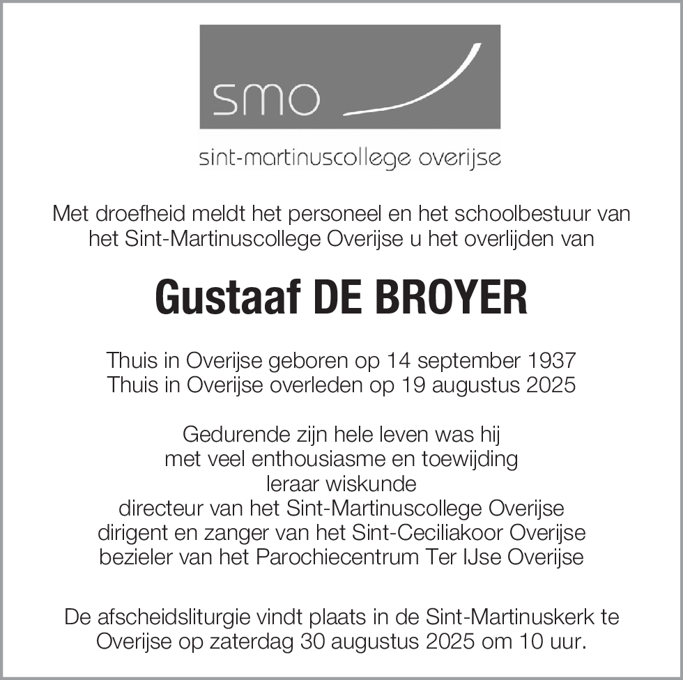 Gustaaf De Broyer