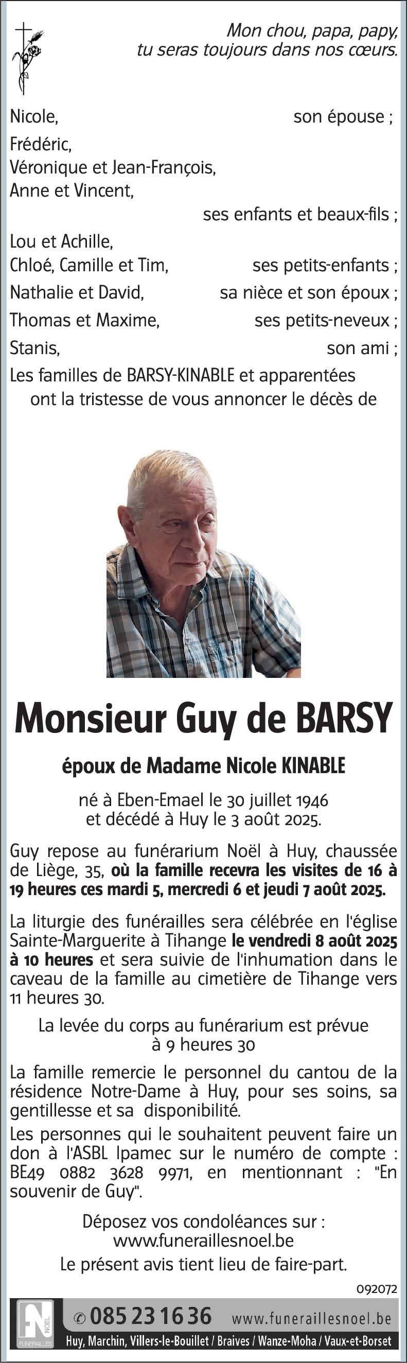 Guy de BARSY