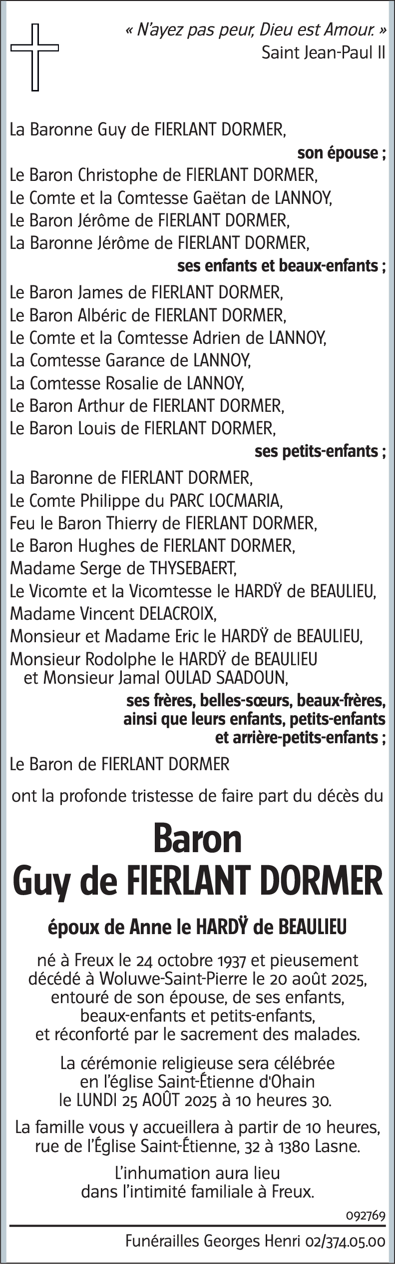 Guy de Fierlant Dormer