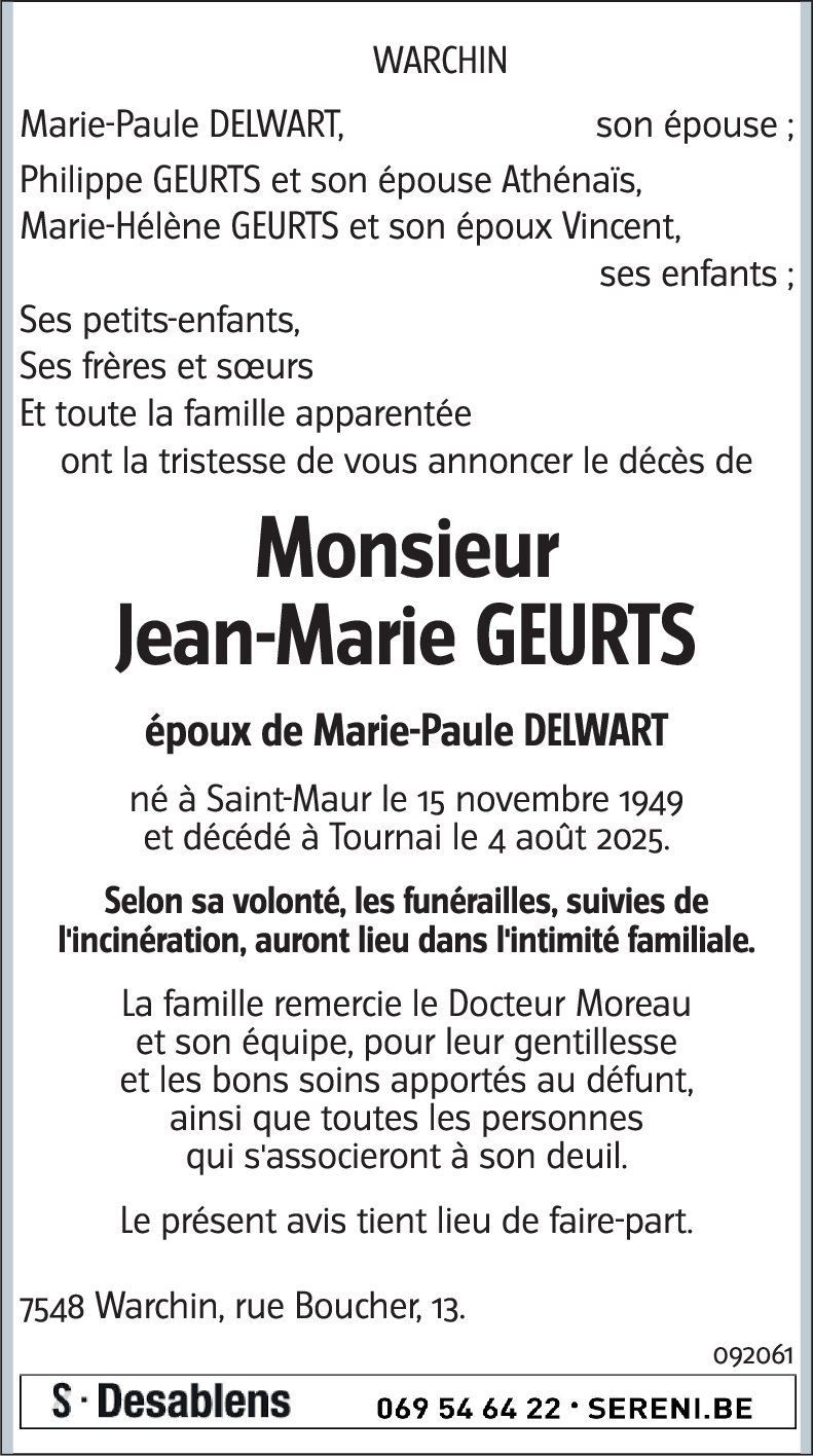 Jean-Marie GEURTS