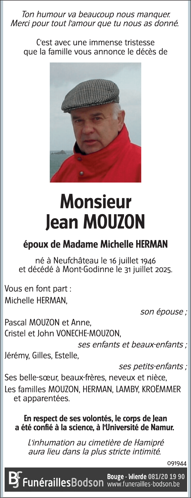 Jean MOUZON