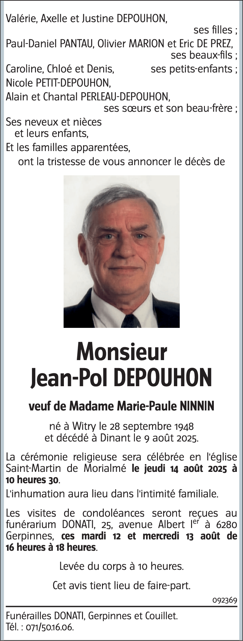 Jean-Pol DEPOUHON