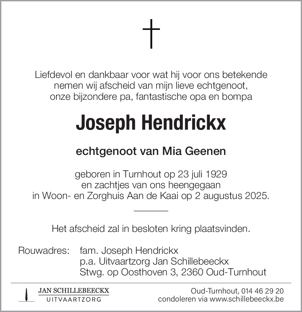 Joseph Hendrickx
