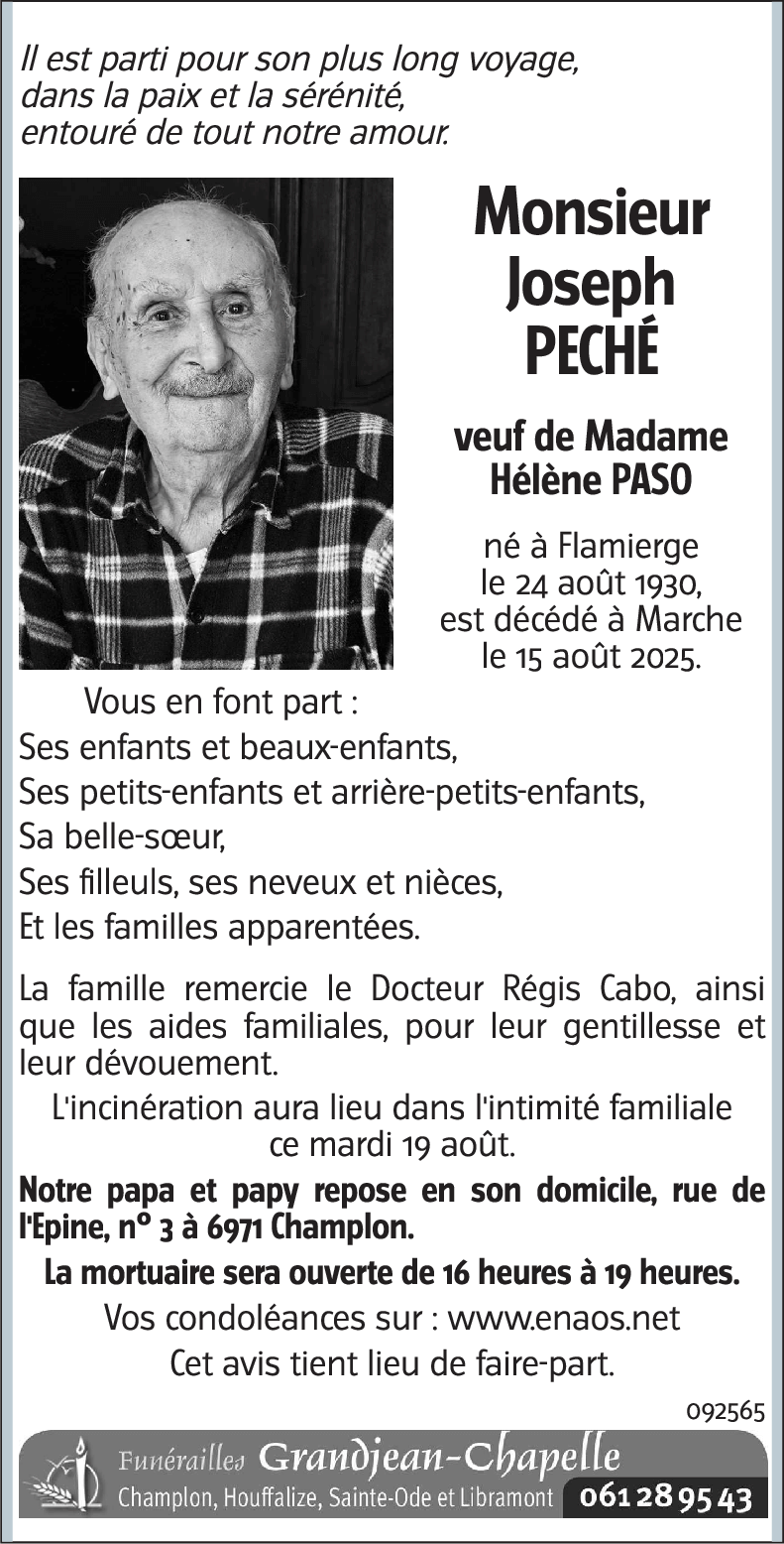Joseph PECHÉ