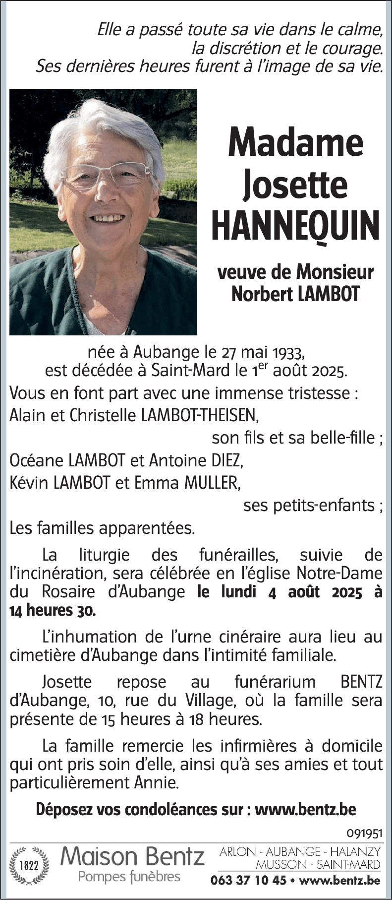 Josette HANNEQUIN