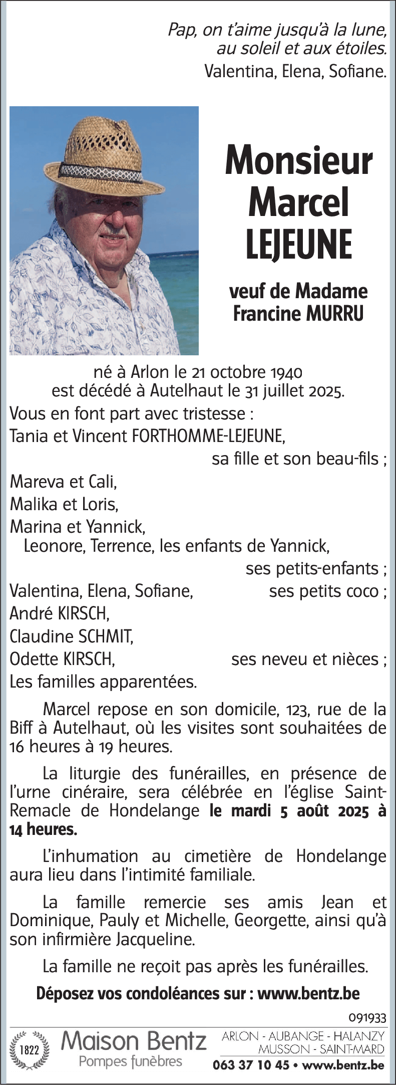 Marcel LEJEUNE