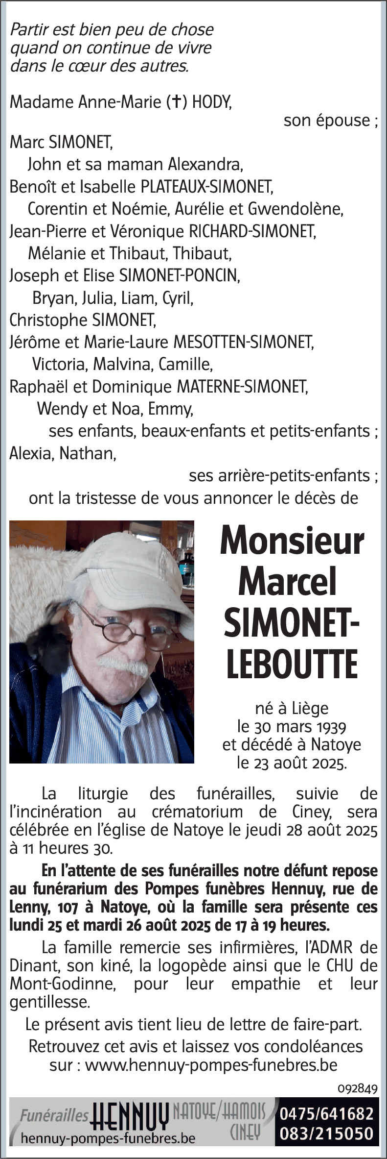Marcel SIMONET-LEBOUTTE