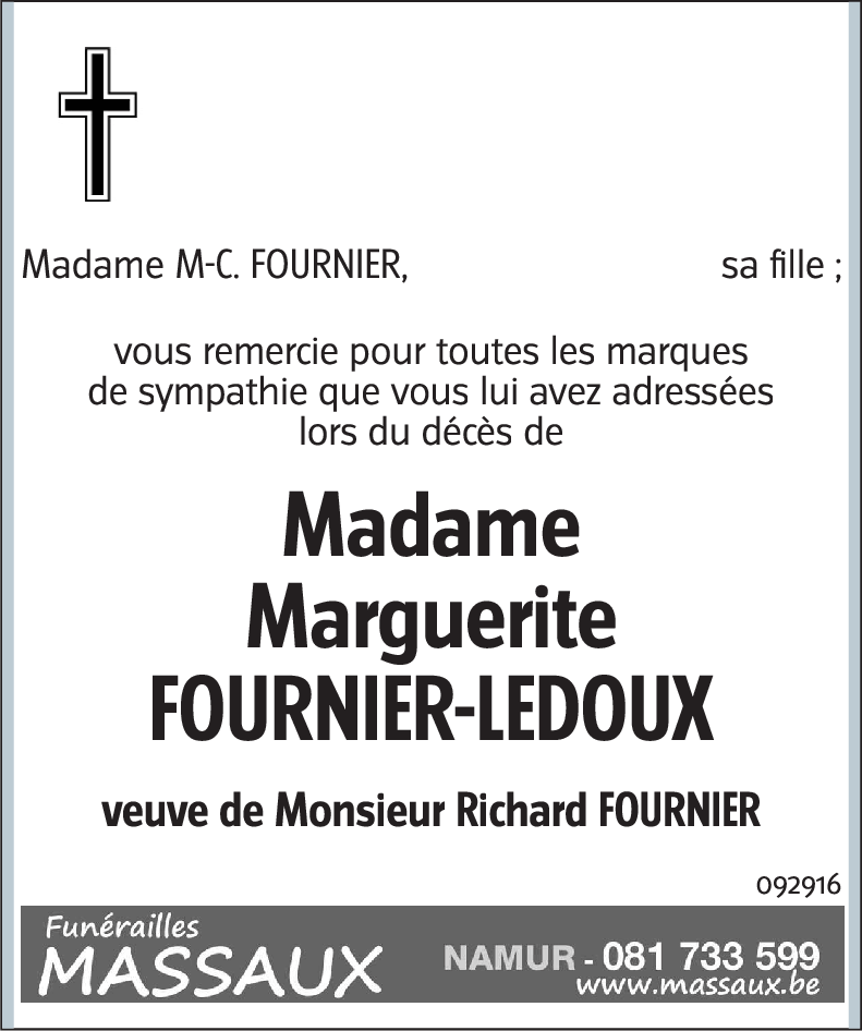 Marguerite FOURNIER LEDOUX