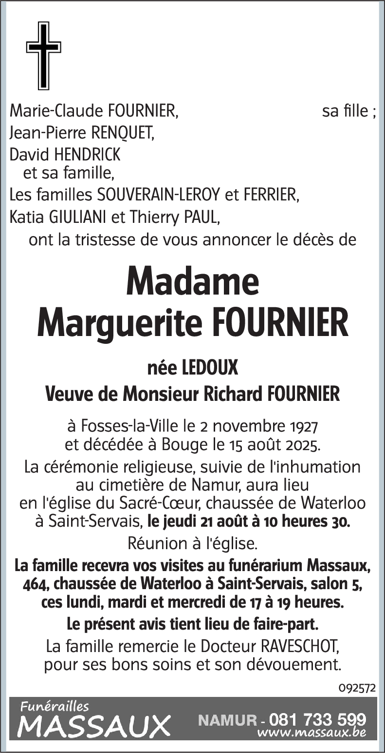 Marguerite FOURNIER LEDOUX