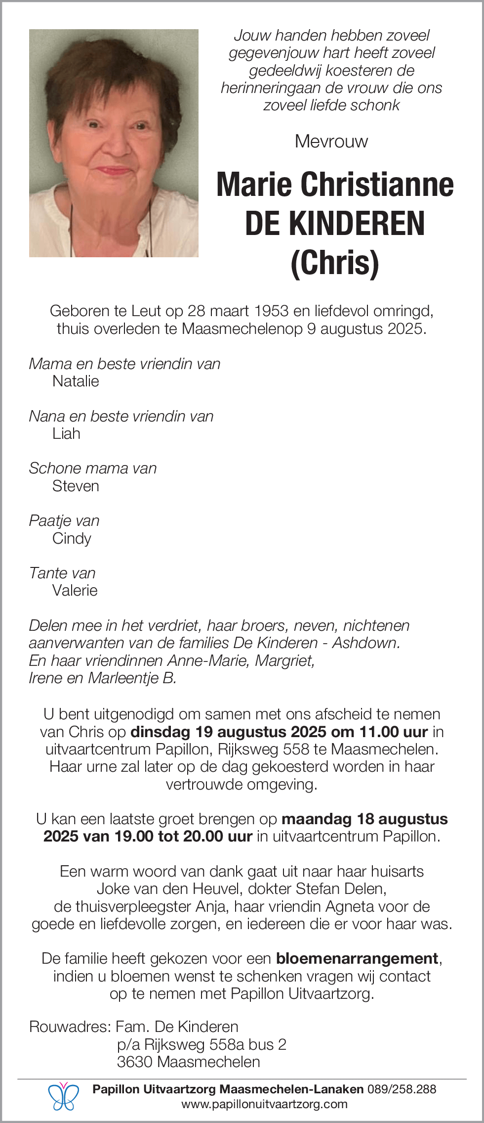 Marie Christianne De Kinderen