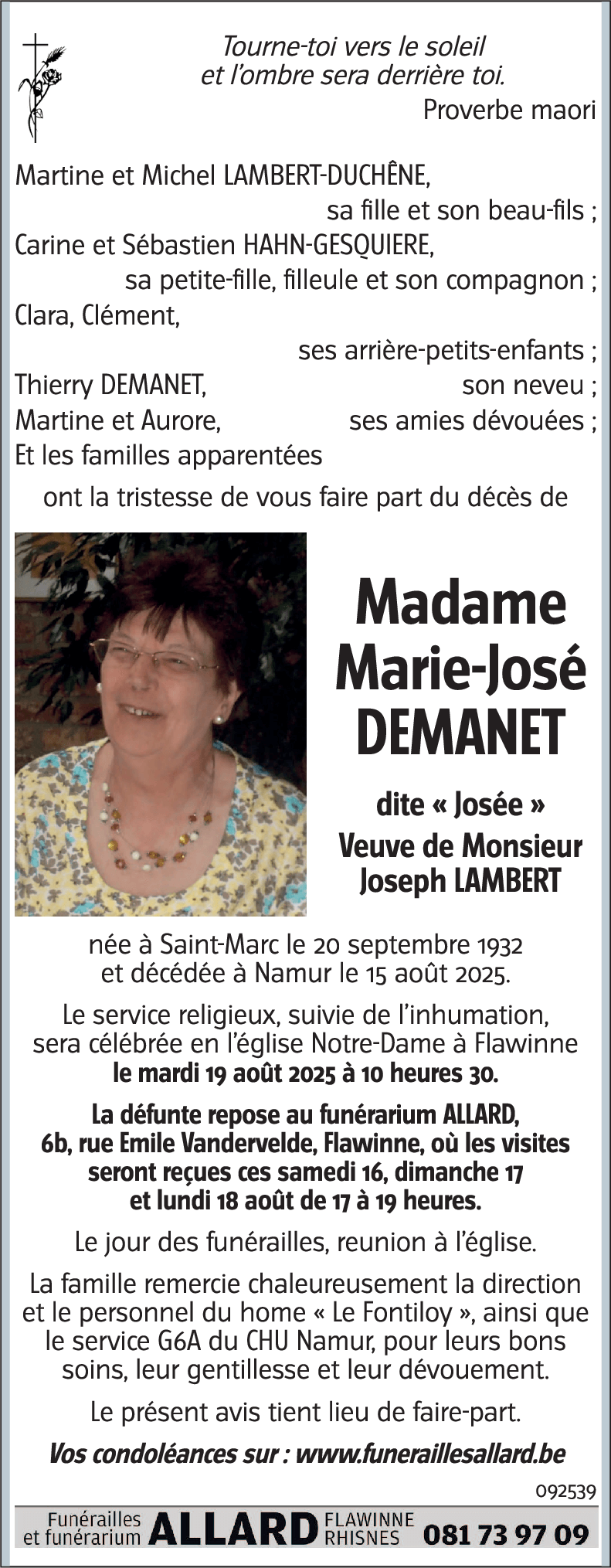 Marie-José DEMANET