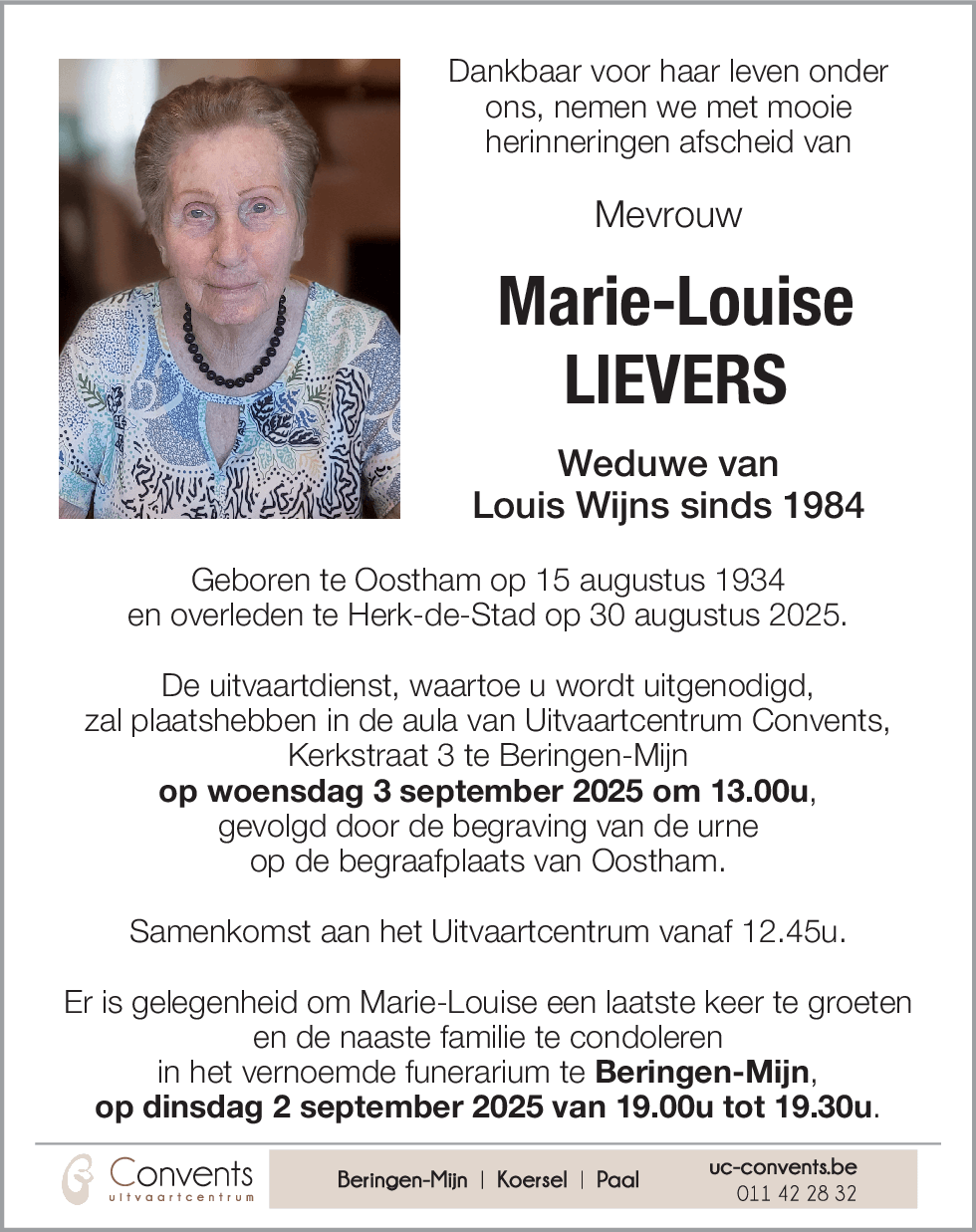 Marie-Louise Lievers
