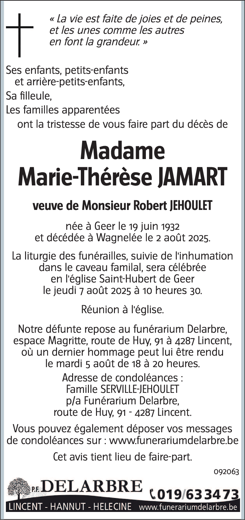 Marie-Thérèse JAMART
