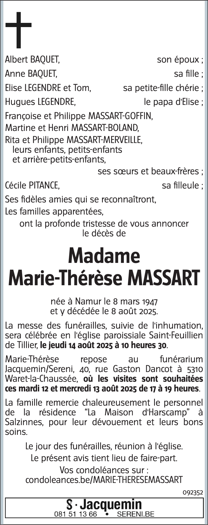 Marie Thérèse MASSART