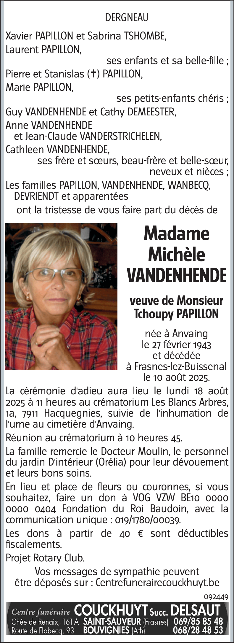 Michèle VANDENHENDE