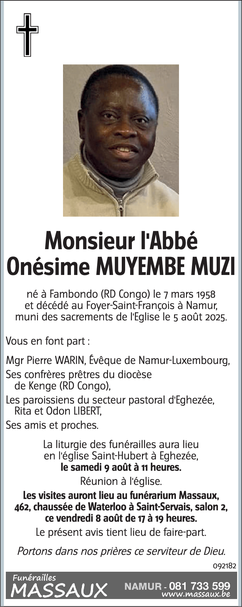 Onésime MUYEMBE MUZI