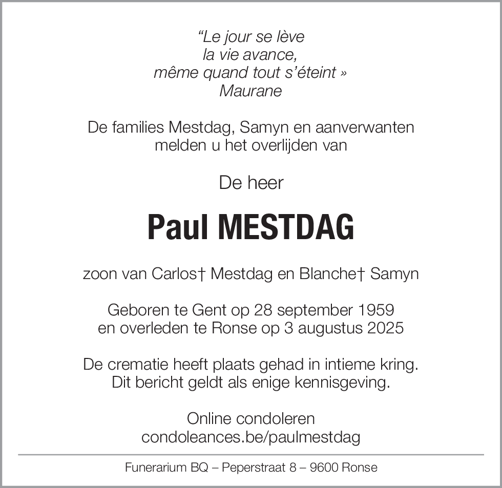Paul Mestdag