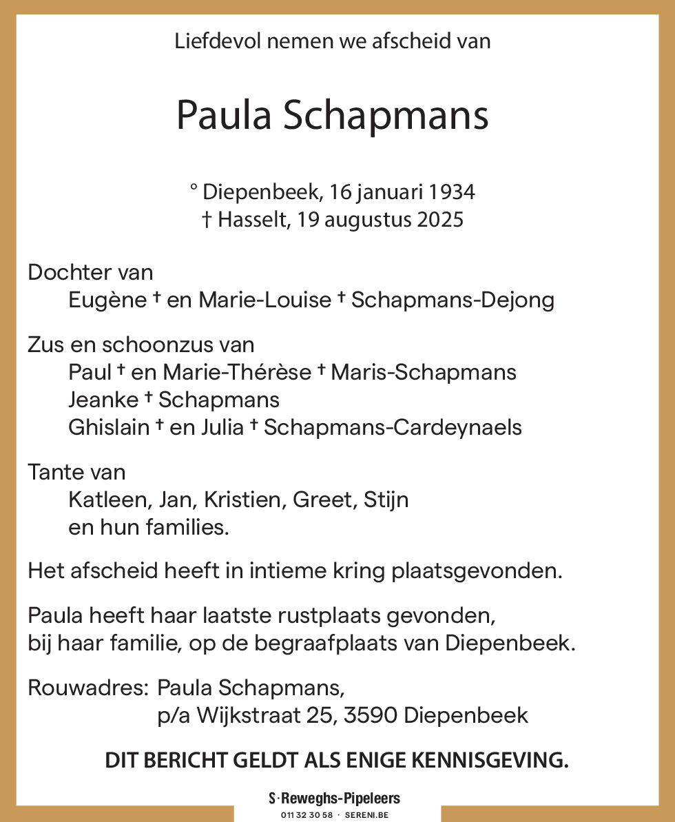 Paula Schapmans