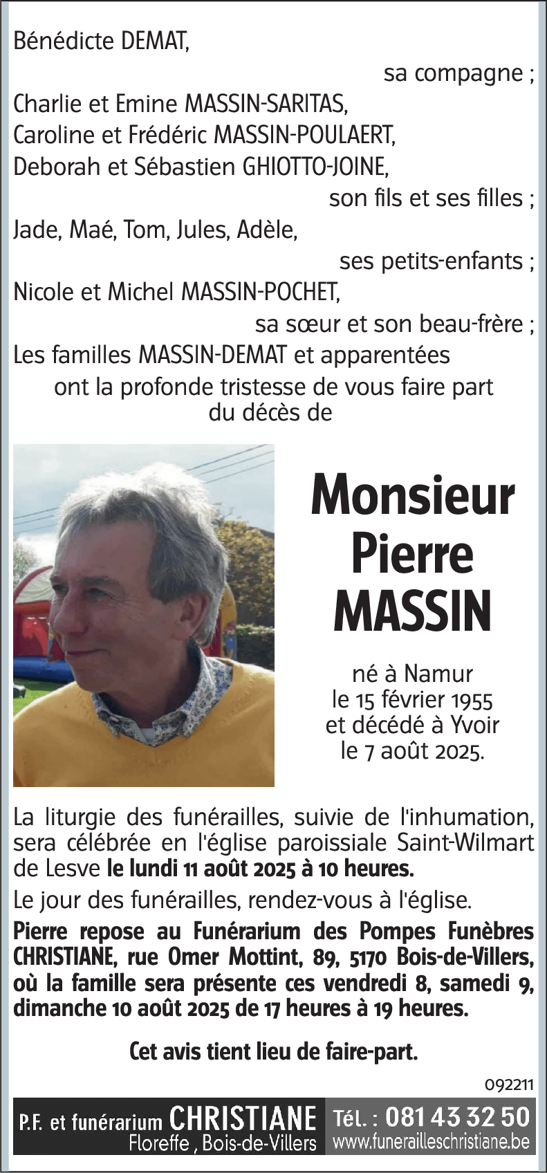 Pierre MASSIN