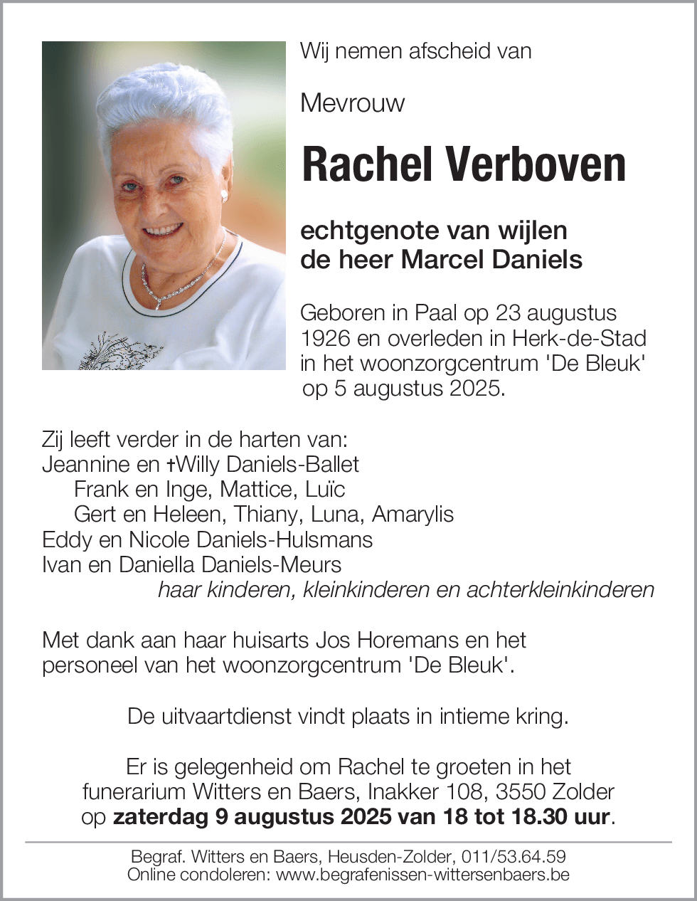 Rachel Verboven